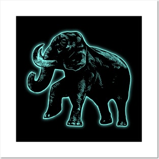 Elephant Light4 Posters and Art